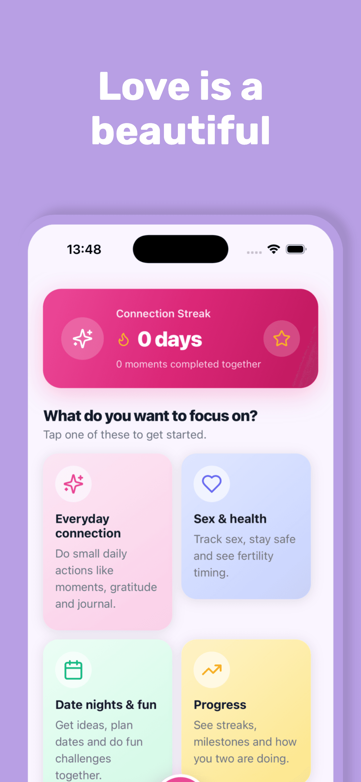 Conceivus app screenshot: pregnancy support